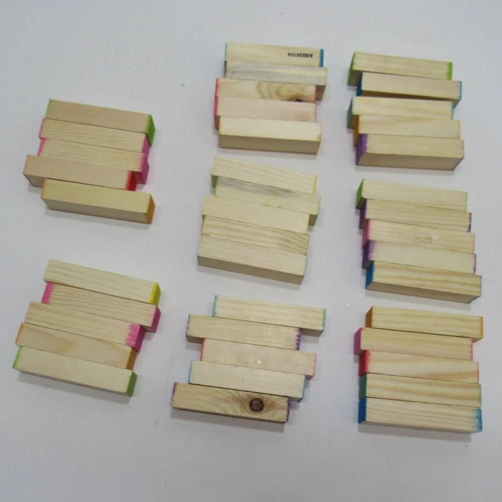 40pcs Learning Natural Wooden Building Blocks Playthings StackingToys for Kids